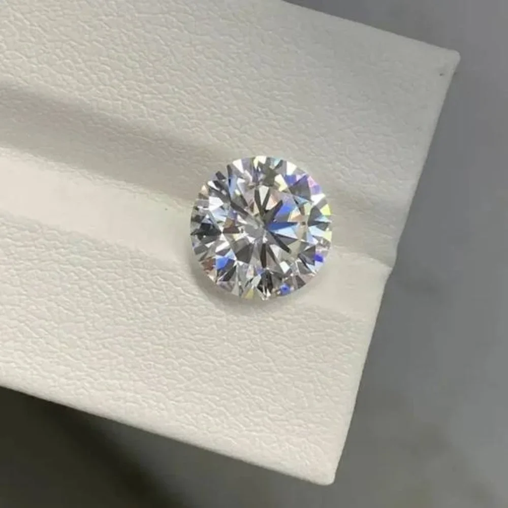 Certified Moissanite Brilliant Round Cut Diamond Loose Stone